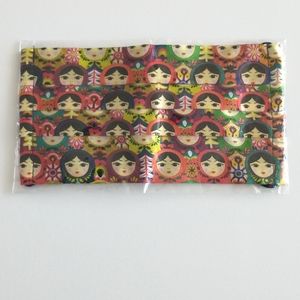 Johnny Was Silk Pleated Face Mask NEW